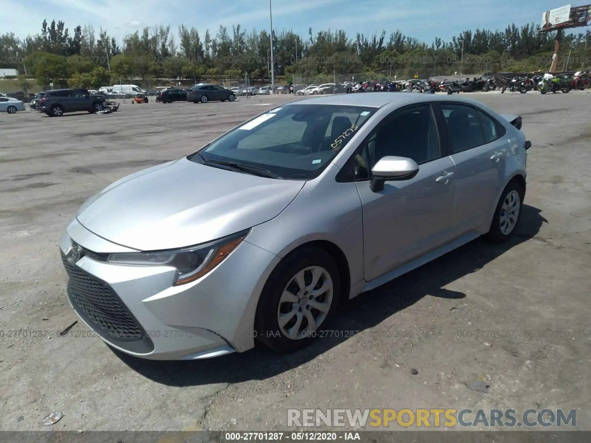 2 Photograph of a damaged car 5YFEPRAE0LP057275 TOYOTA COROLLA 2020