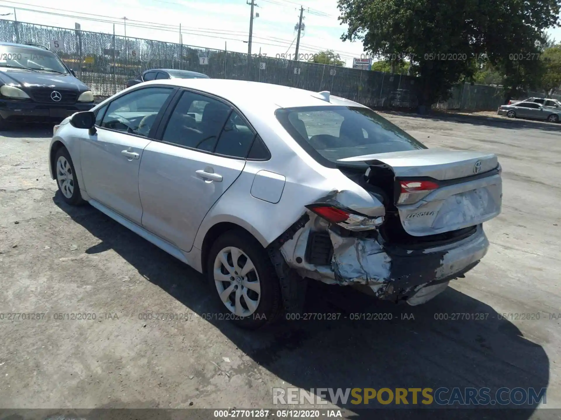 3 Photograph of a damaged car 5YFEPRAE0LP057275 TOYOTA COROLLA 2020