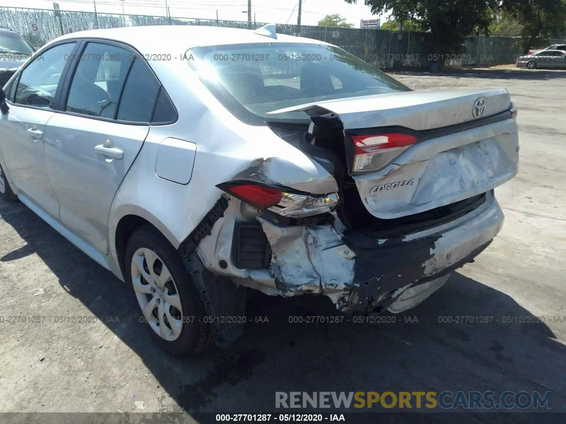 6 Photograph of a damaged car 5YFEPRAE0LP057275 TOYOTA COROLLA 2020