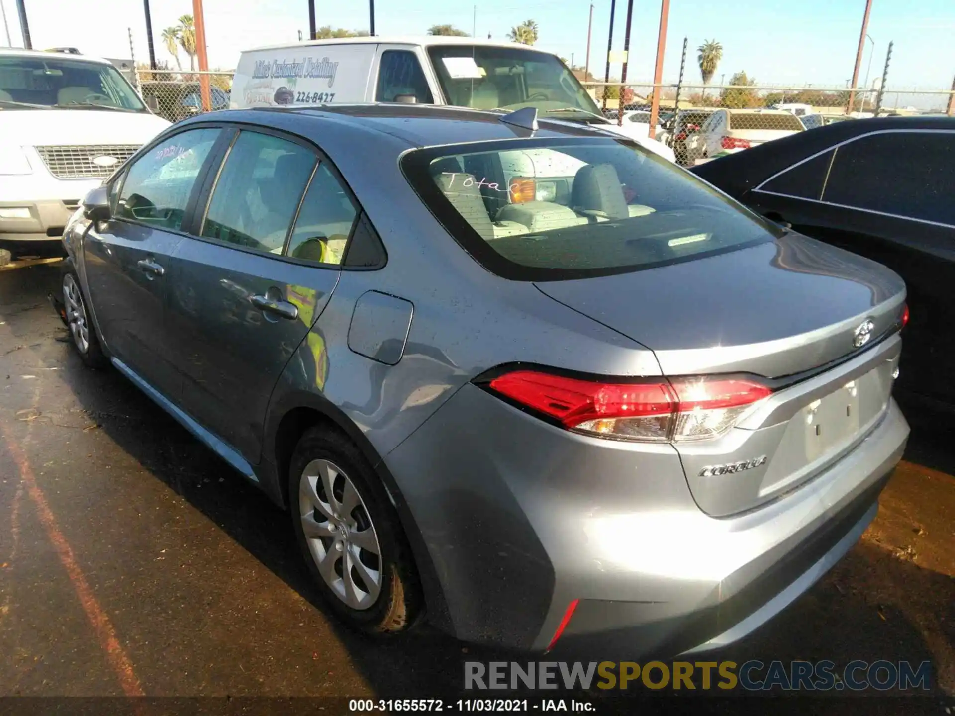 3 Photograph of a damaged car 5YFEPRAE0LP057552 TOYOTA COROLLA 2020