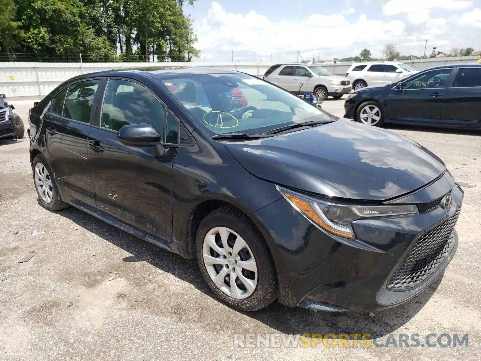 1 Photograph of a damaged car 5YFEPRAE0LP058278 TOYOTA COROLLA 2020