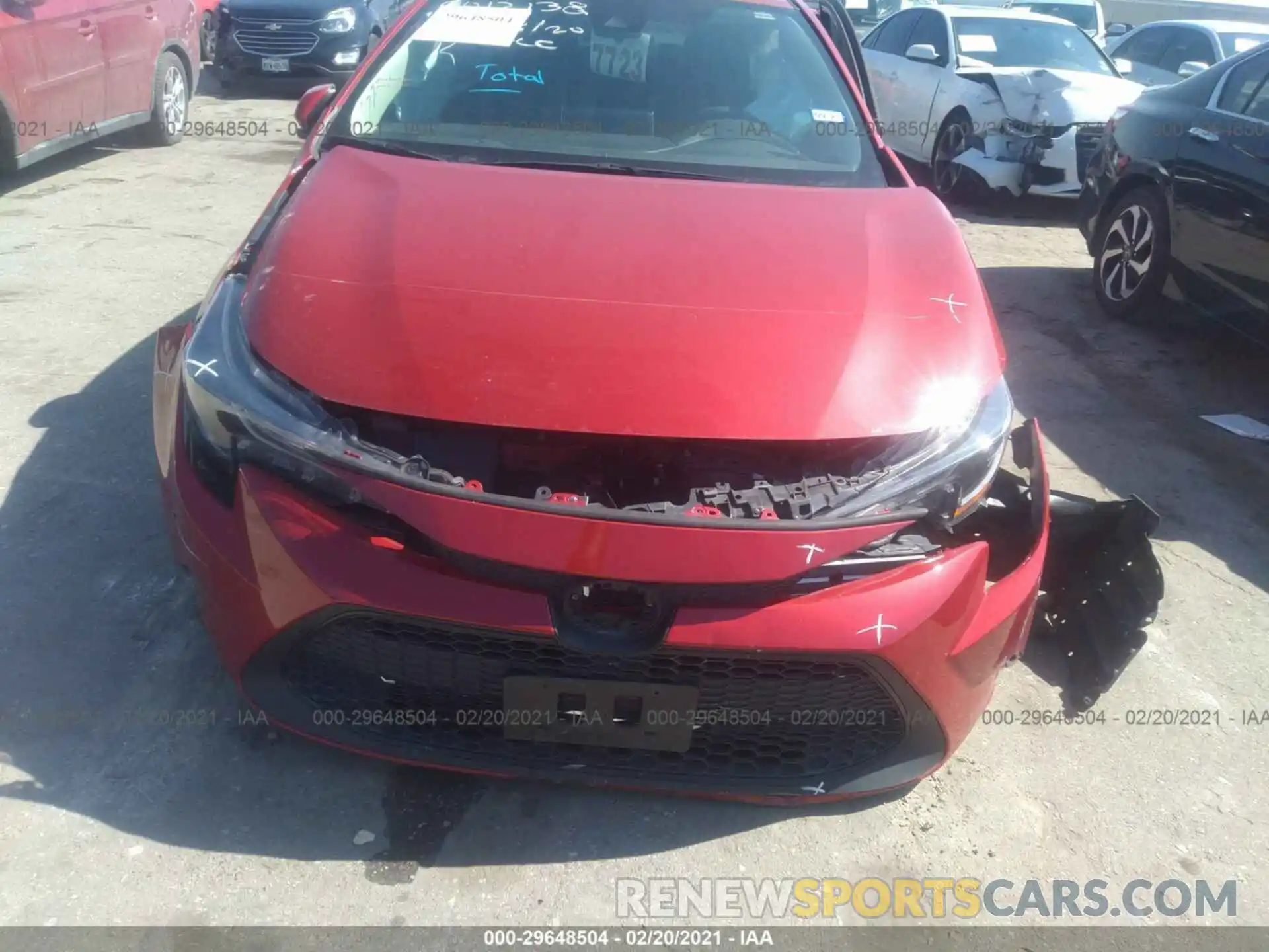 6 Photograph of a damaged car 5YFEPRAE0LP059267 TOYOTA COROLLA 2020