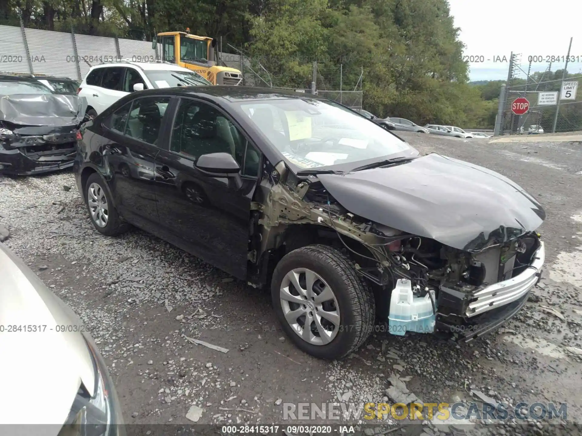 1 Photograph of a damaged car 5YFEPRAE0LP059494 TOYOTA COROLLA 2020