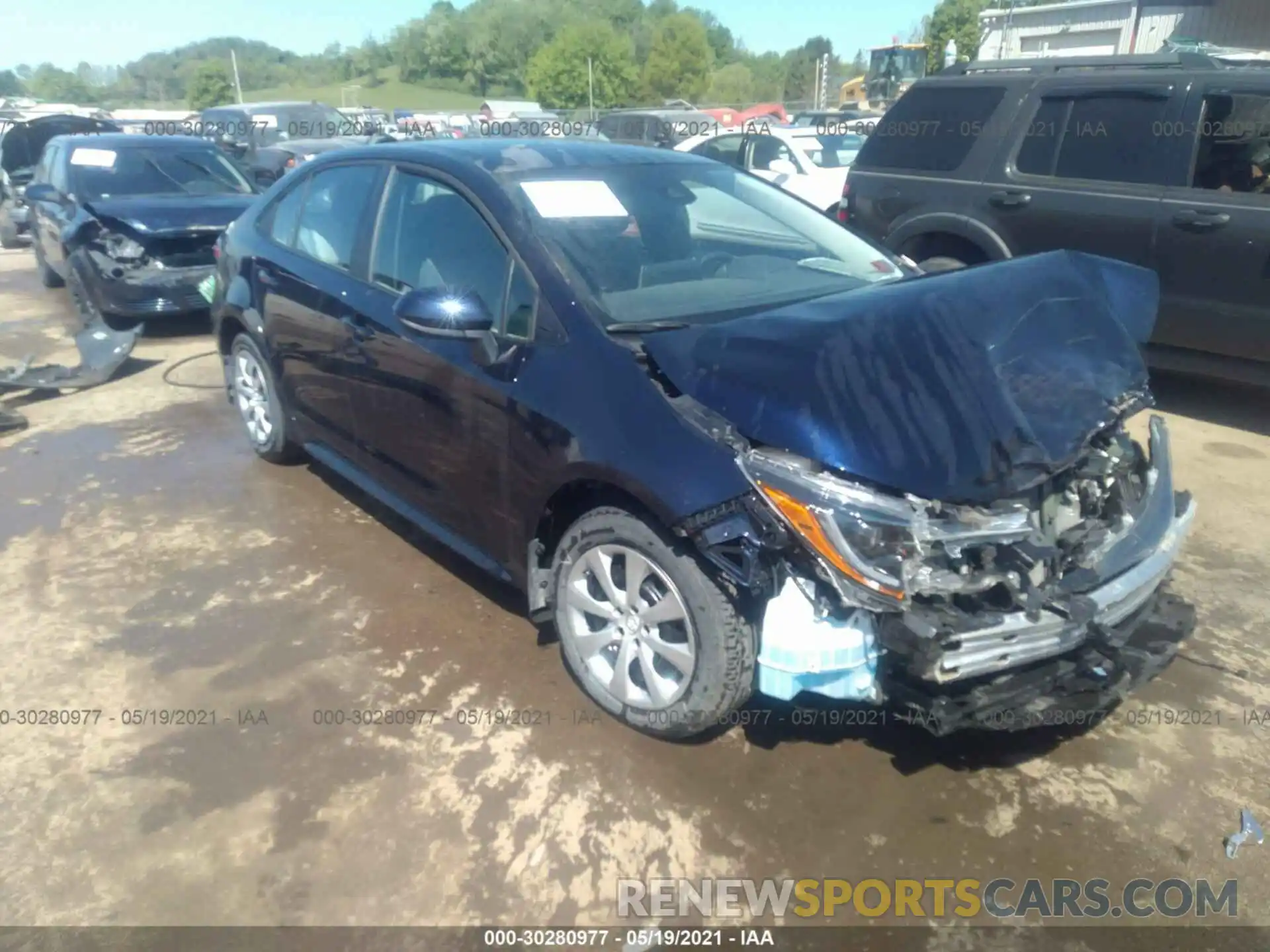 1 Photograph of a damaged car 5YFEPRAE0LP059527 TOYOTA COROLLA 2020