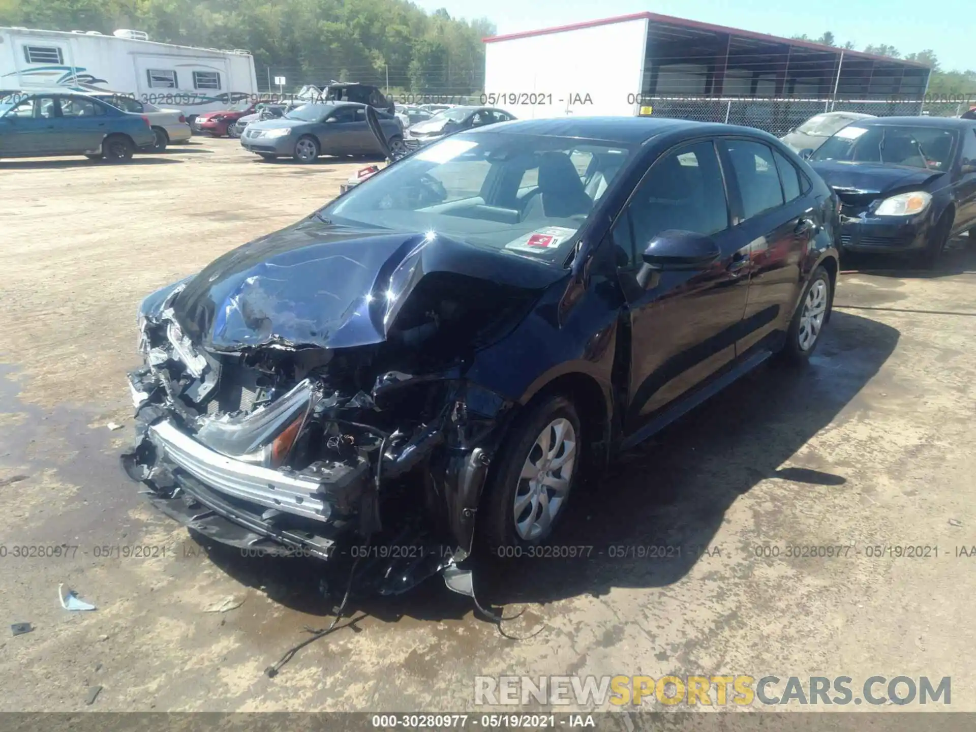 2 Photograph of a damaged car 5YFEPRAE0LP059527 TOYOTA COROLLA 2020