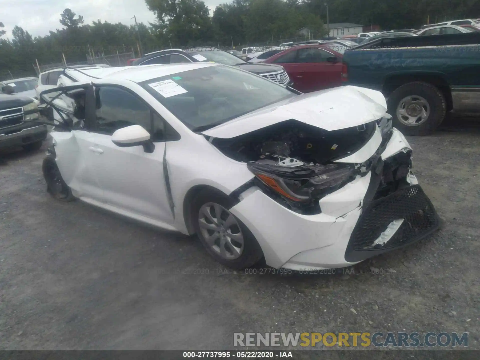 1 Photograph of a damaged car 5YFEPRAE0LP060712 TOYOTA COROLLA 2020