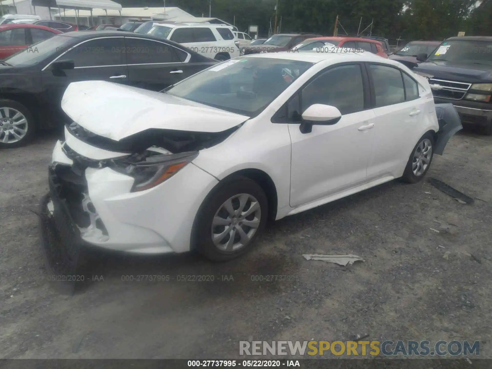 2 Photograph of a damaged car 5YFEPRAE0LP060712 TOYOTA COROLLA 2020