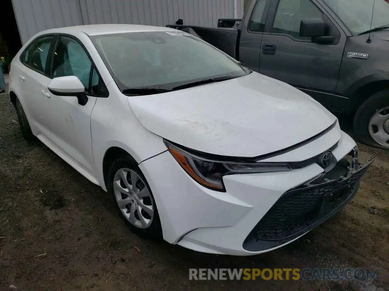 1 Photograph of a damaged car 5YFEPRAE0LP060922 TOYOTA COROLLA 2020