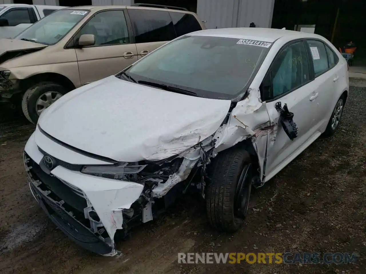 2 Photograph of a damaged car 5YFEPRAE0LP060922 TOYOTA COROLLA 2020