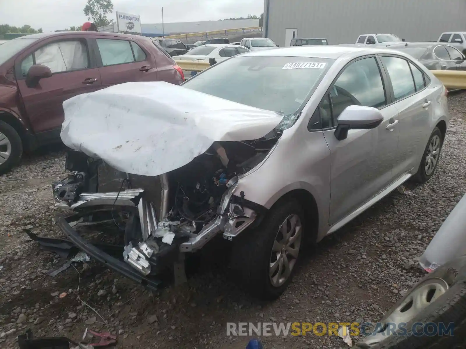 2 Photograph of a damaged car 5YFEPRAE0LP061441 TOYOTA COROLLA 2020