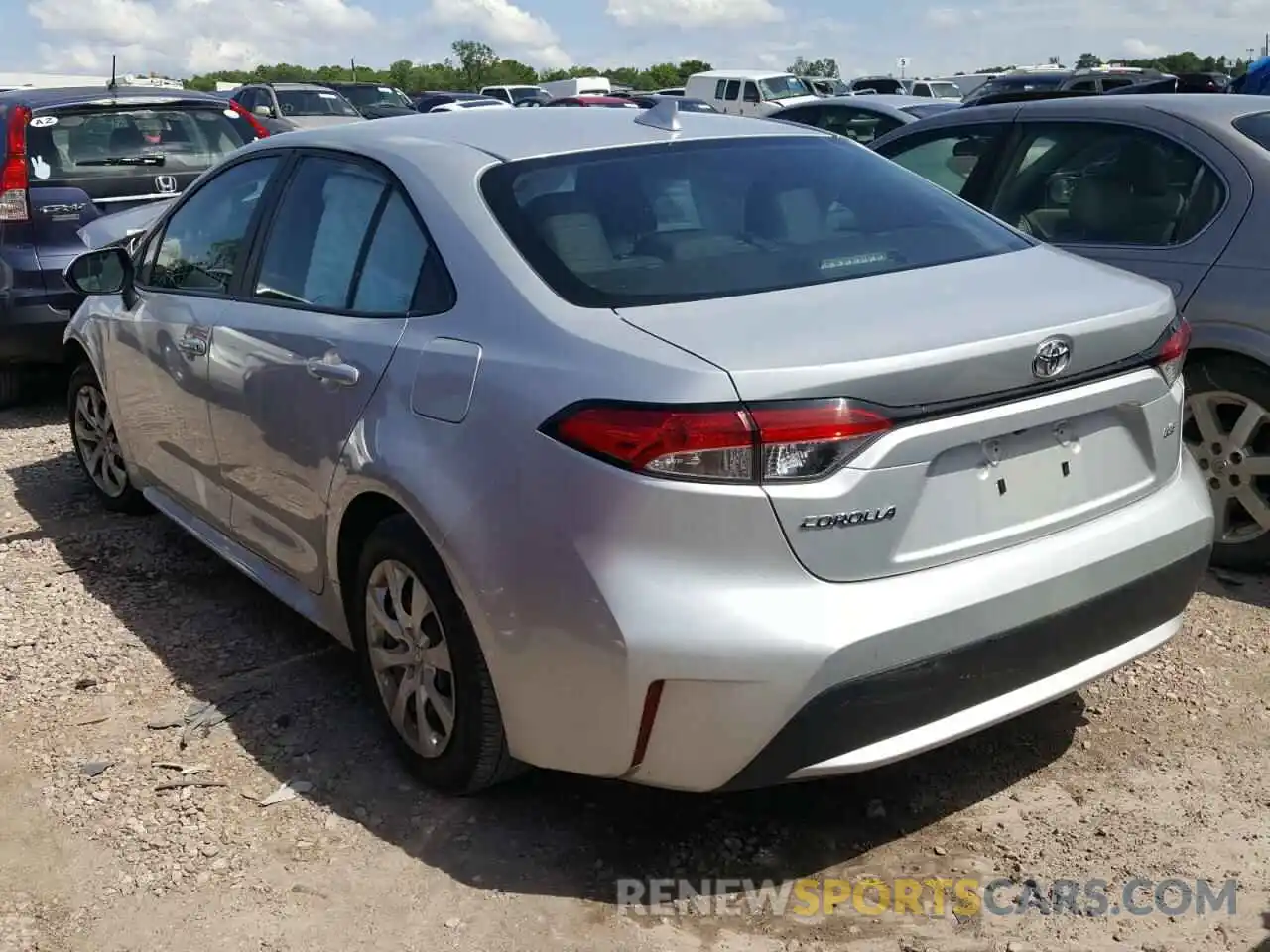 3 Photograph of a damaged car 5YFEPRAE0LP061441 TOYOTA COROLLA 2020