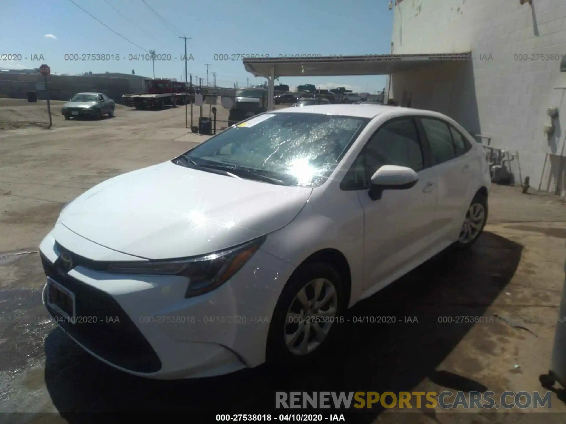 2 Photograph of a damaged car 5YFEPRAE0LP062590 TOYOTA COROLLA 2020