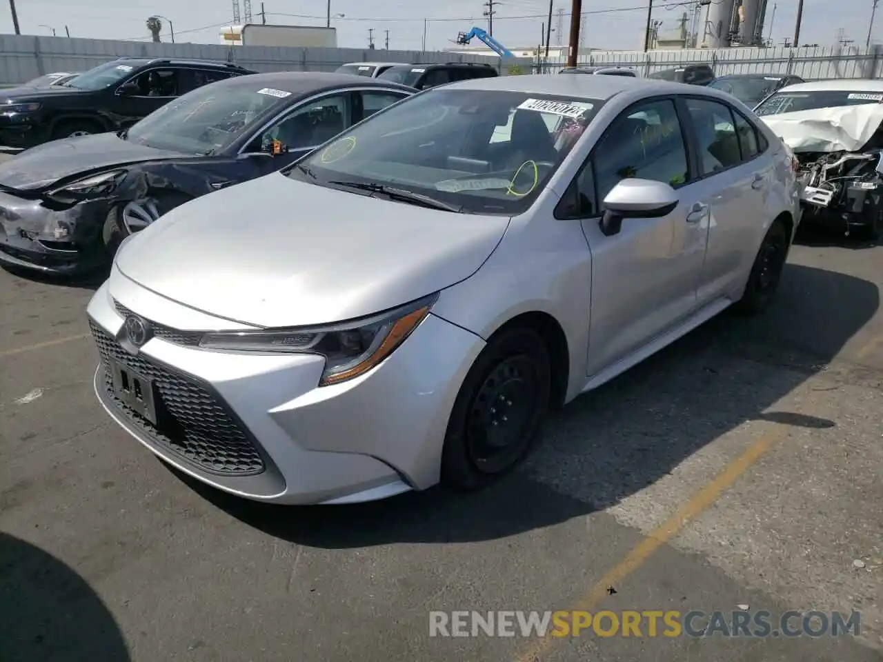 2 Photograph of a damaged car 5YFEPRAE0LP062900 TOYOTA COROLLA 2020