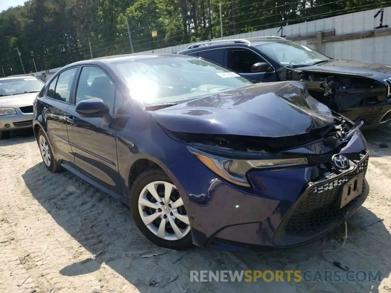 1 Photograph of a damaged car 5YFEPRAE0LP063660 TOYOTA COROLLA 2020