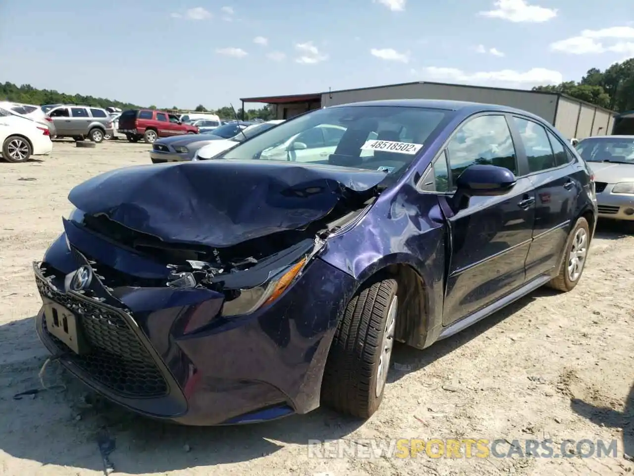 2 Photograph of a damaged car 5YFEPRAE0LP063660 TOYOTA COROLLA 2020