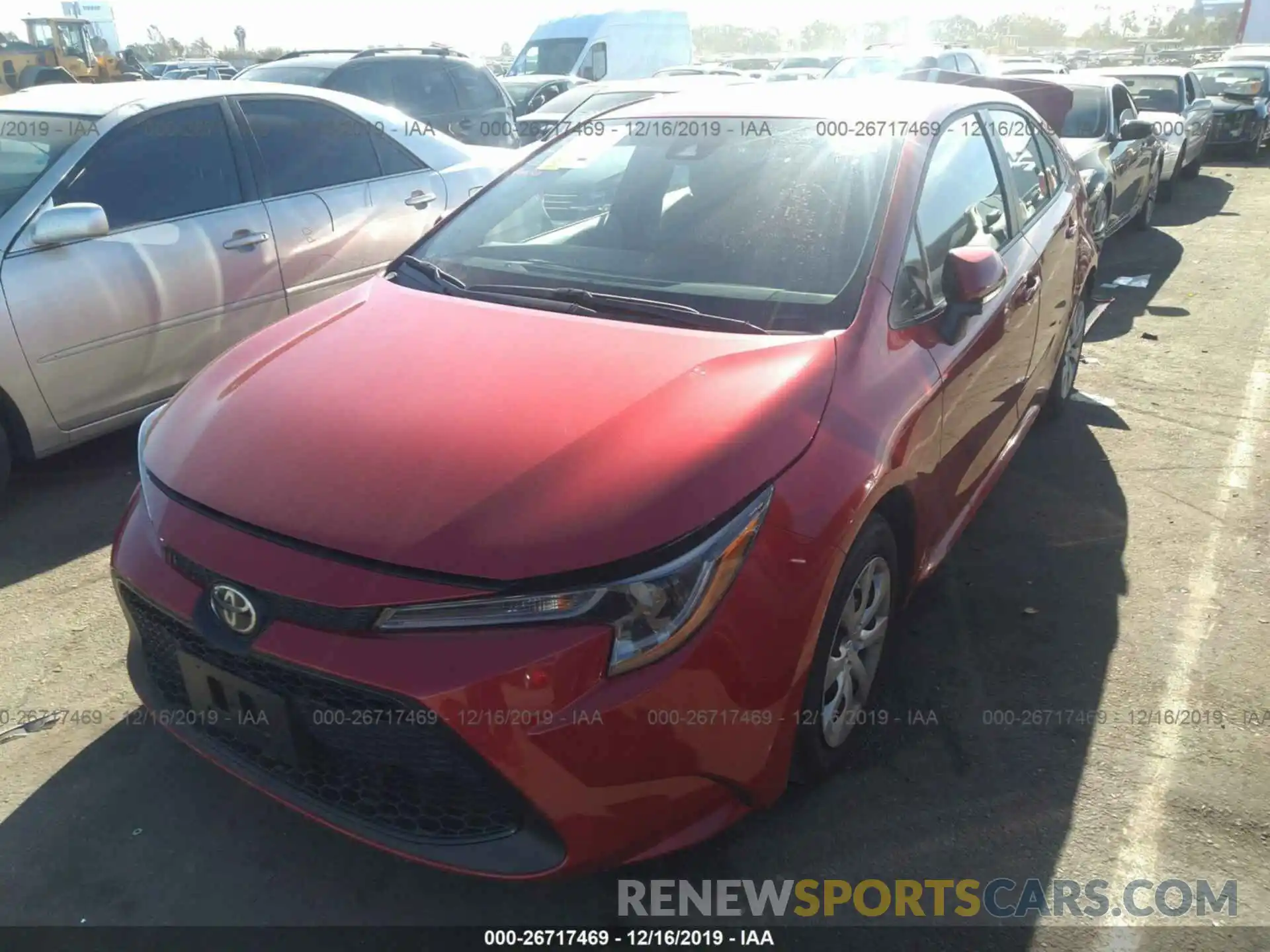 2 Photograph of a damaged car 5YFEPRAE0LP064114 TOYOTA COROLLA 2020