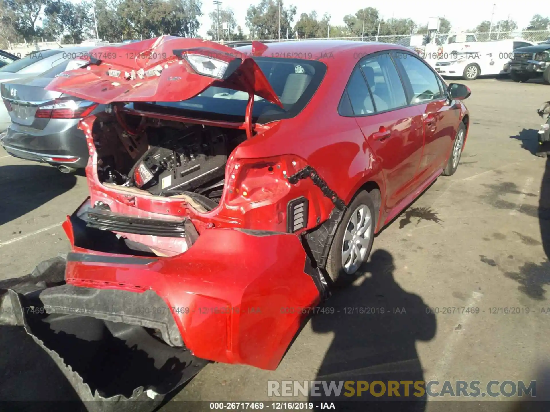 3 Photograph of a damaged car 5YFEPRAE0LP064114 TOYOTA COROLLA 2020