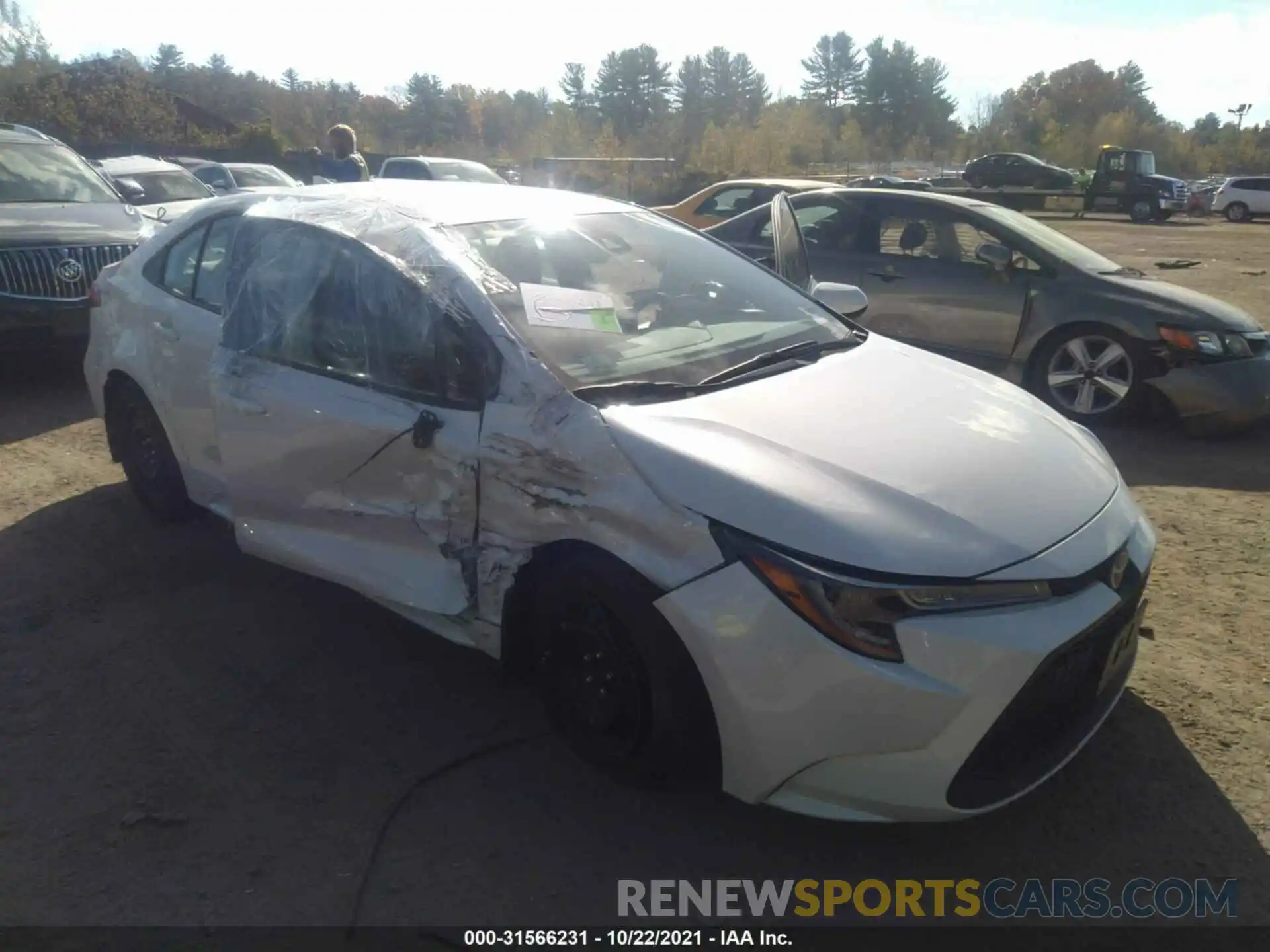 1 Photograph of a damaged car 5YFEPRAE0LP065084 TOYOTA COROLLA 2020