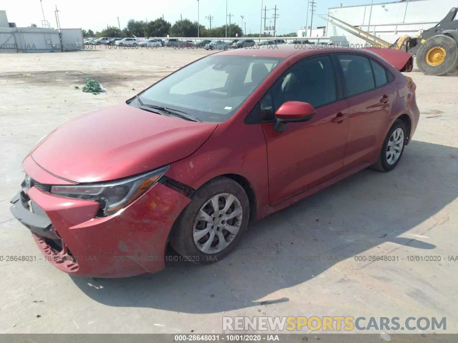 2 Photograph of a damaged car 5YFEPRAE0LP065294 TOYOTA COROLLA 2020