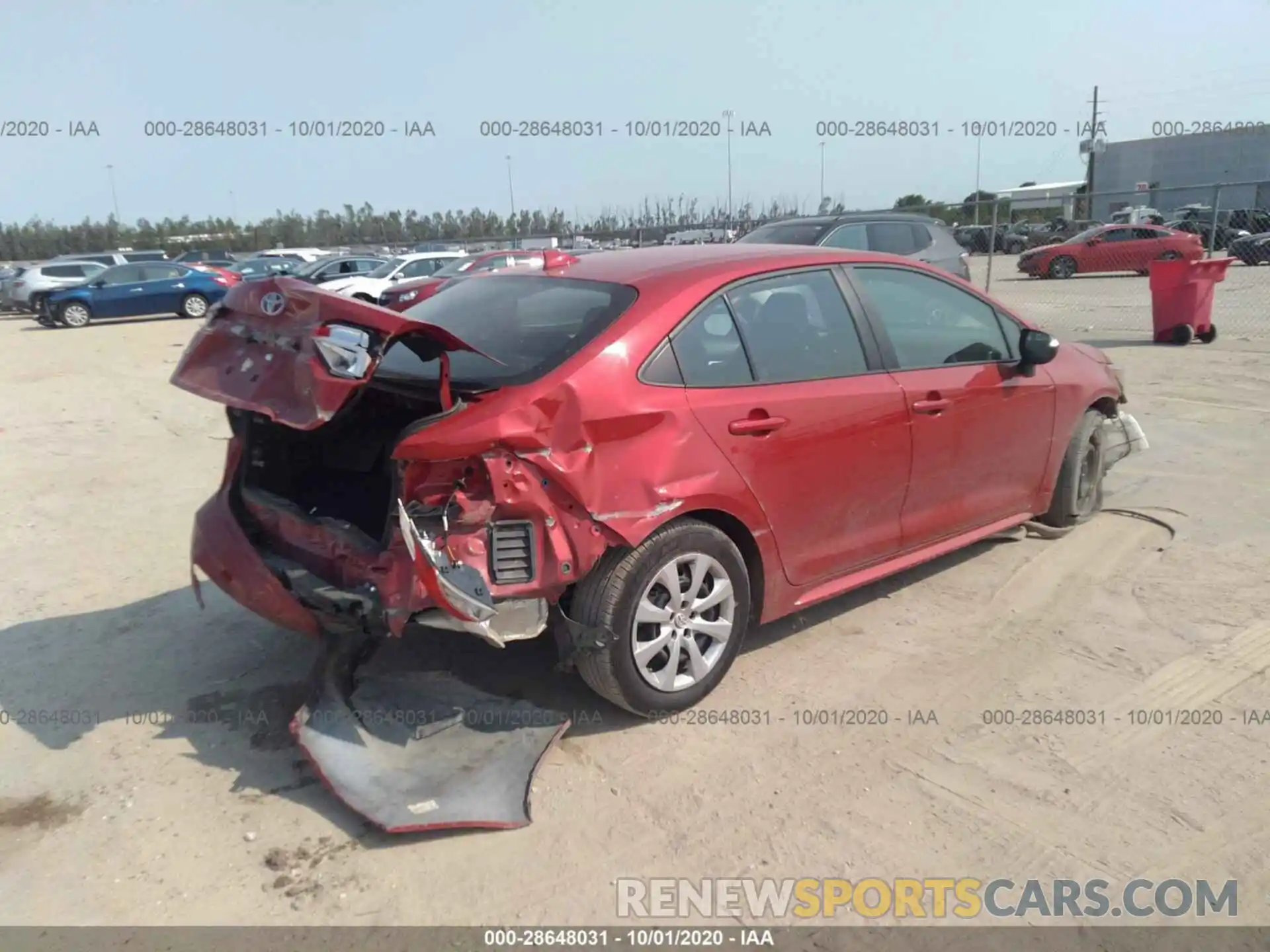 4 Photograph of a damaged car 5YFEPRAE0LP065294 TOYOTA COROLLA 2020