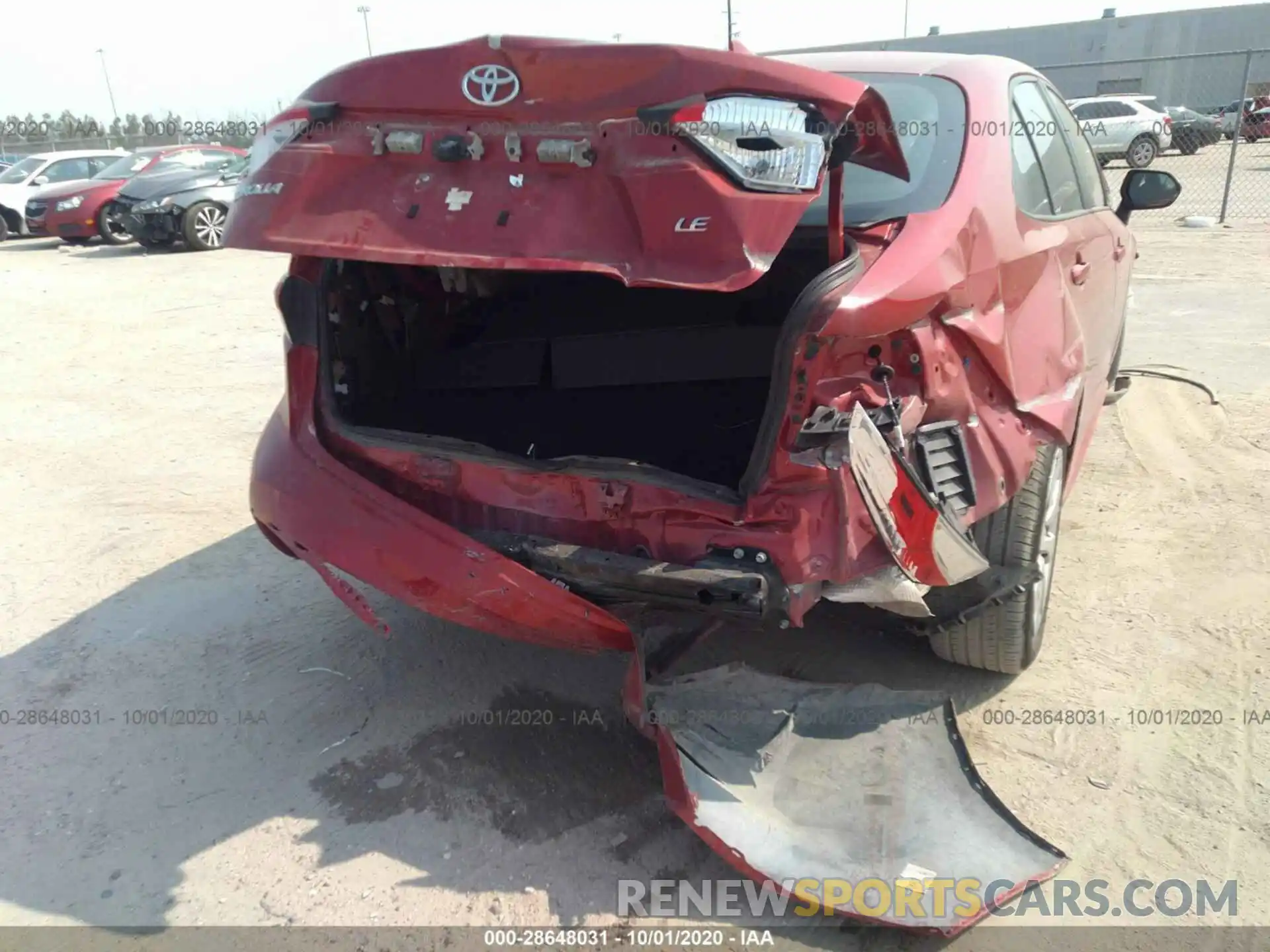 6 Photograph of a damaged car 5YFEPRAE0LP065294 TOYOTA COROLLA 2020