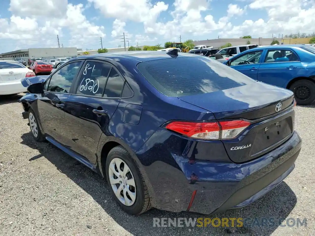 3 Photograph of a damaged car 5YFEPRAE0LP066820 TOYOTA COROLLA 2020