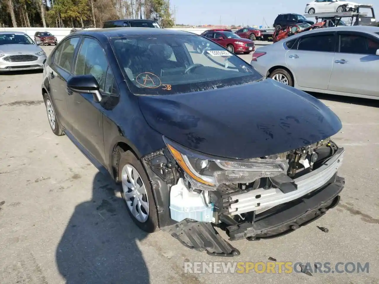 1 Photograph of a damaged car 5YFEPRAE0LP067448 TOYOTA COROLLA 2020