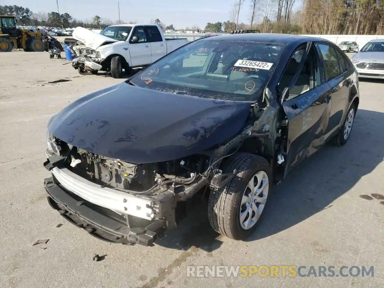 2 Photograph of a damaged car 5YFEPRAE0LP067448 TOYOTA COROLLA 2020