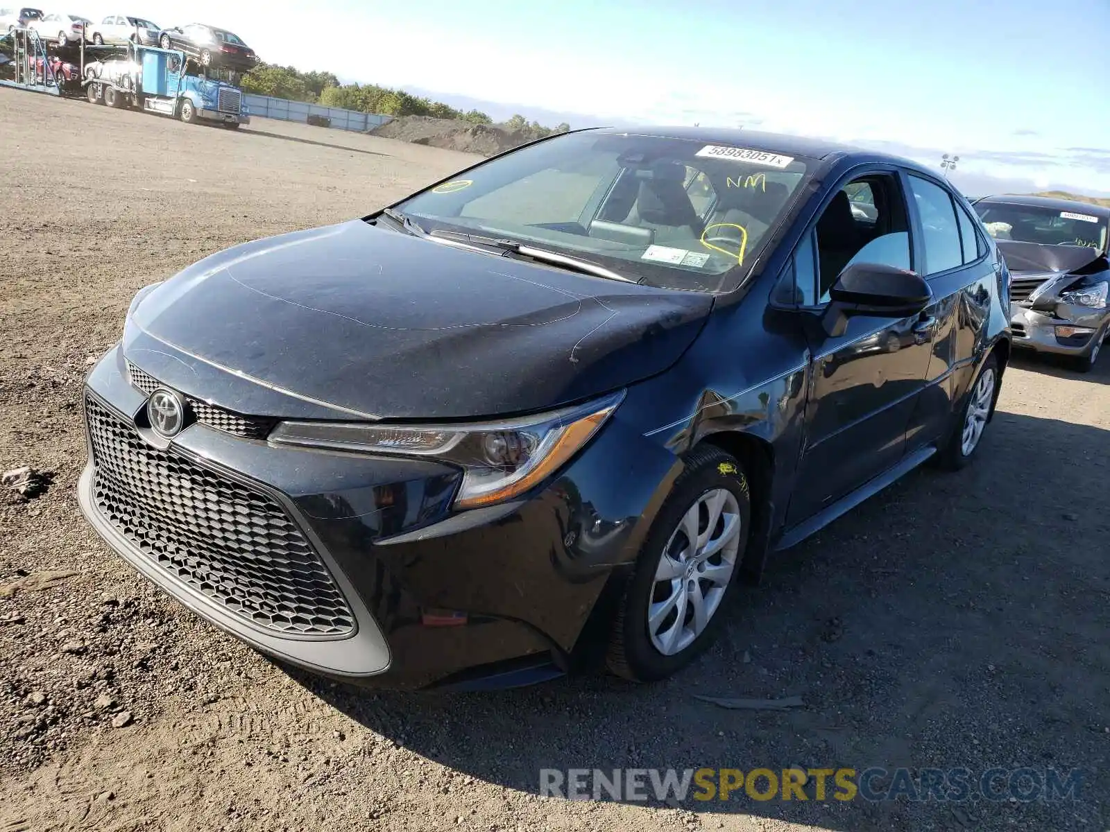 2 Photograph of a damaged car 5YFEPRAE0LP067918 TOYOTA COROLLA 2020