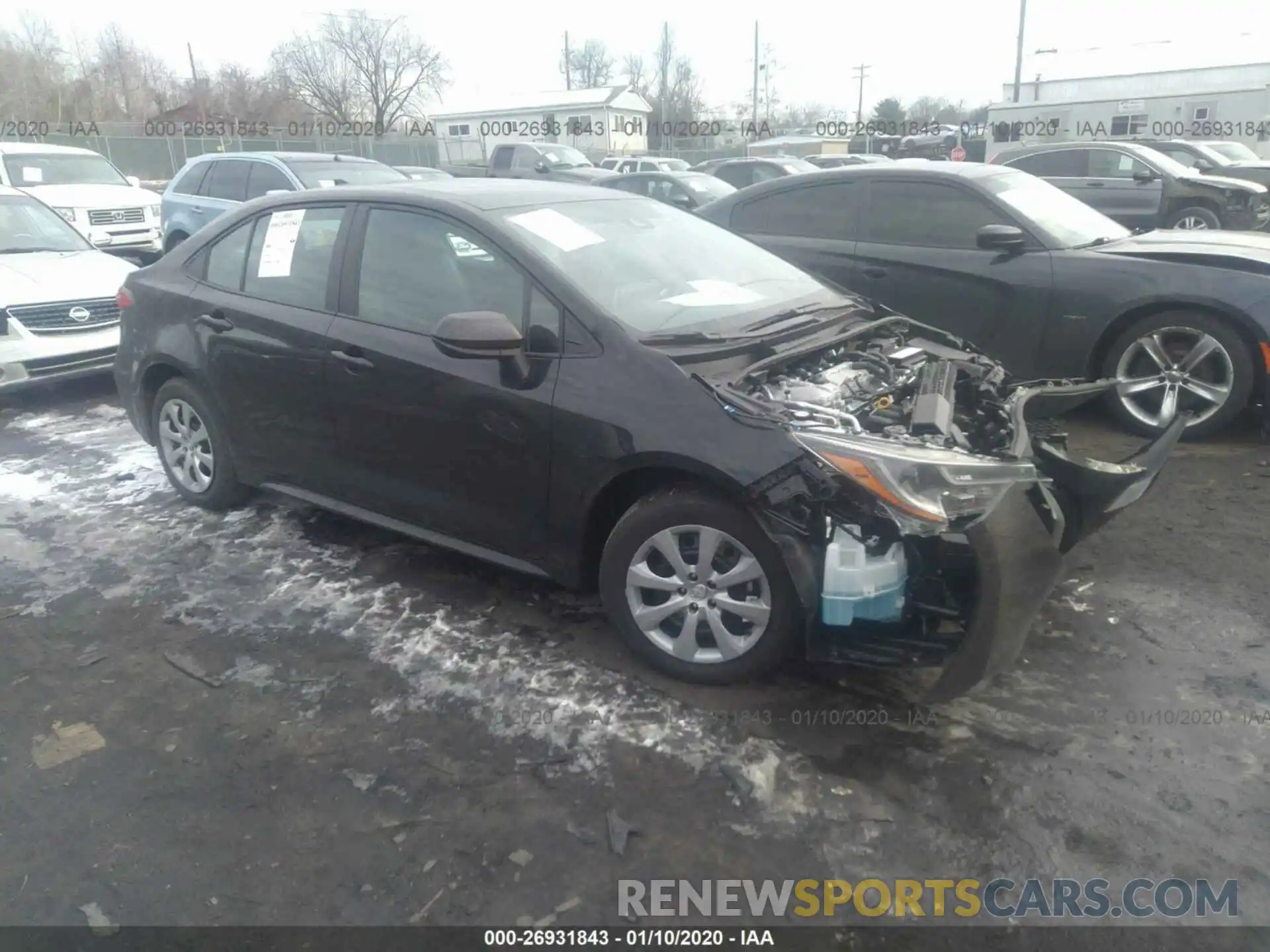 1 Photograph of a damaged car 5YFEPRAE0LP068468 TOYOTA COROLLA 2020