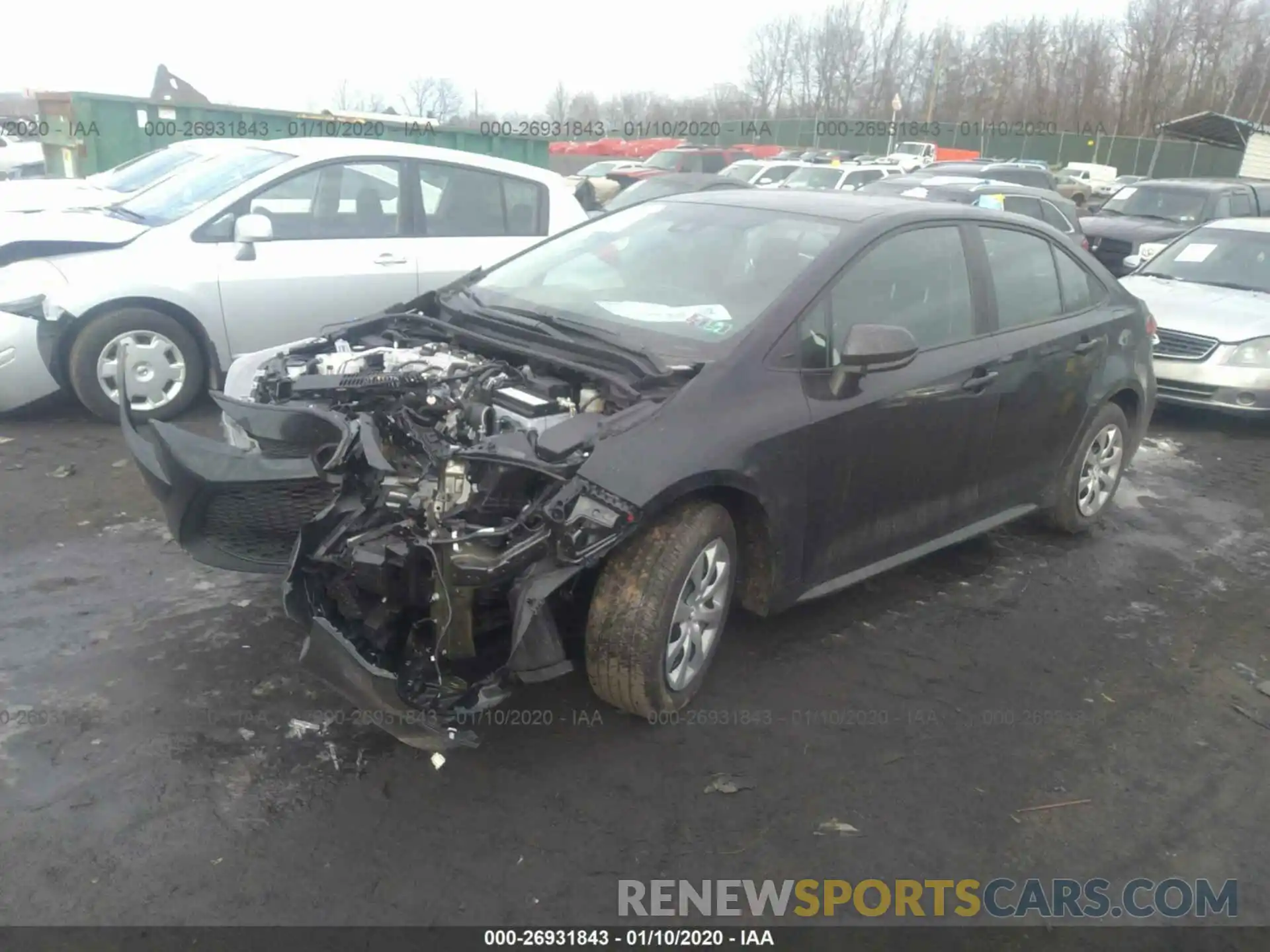 2 Photograph of a damaged car 5YFEPRAE0LP068468 TOYOTA COROLLA 2020