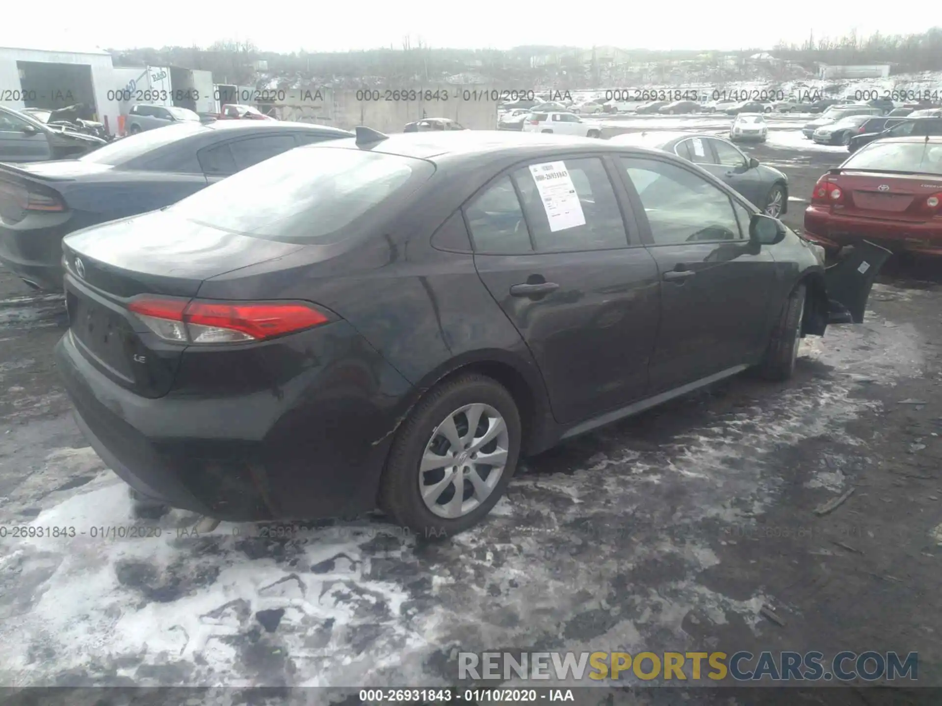 4 Photograph of a damaged car 5YFEPRAE0LP068468 TOYOTA COROLLA 2020