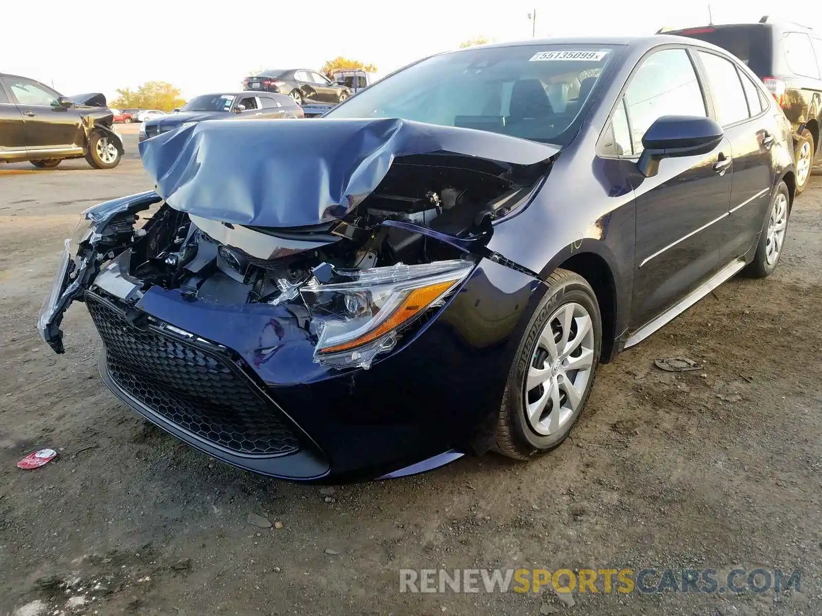 2 Photograph of a damaged car 5YFEPRAE0LP069118 TOYOTA COROLLA 2020