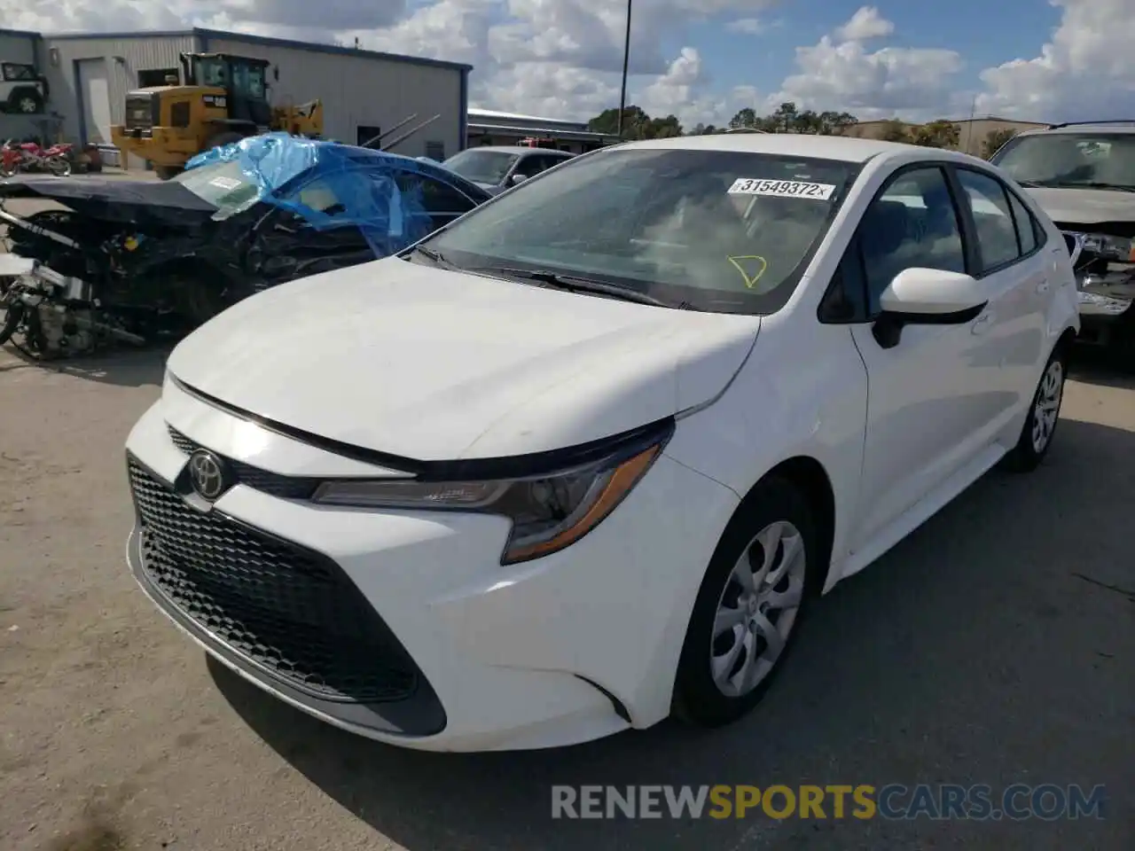 2 Photograph of a damaged car 5YFEPRAE0LP069216 TOYOTA COROLLA 2020