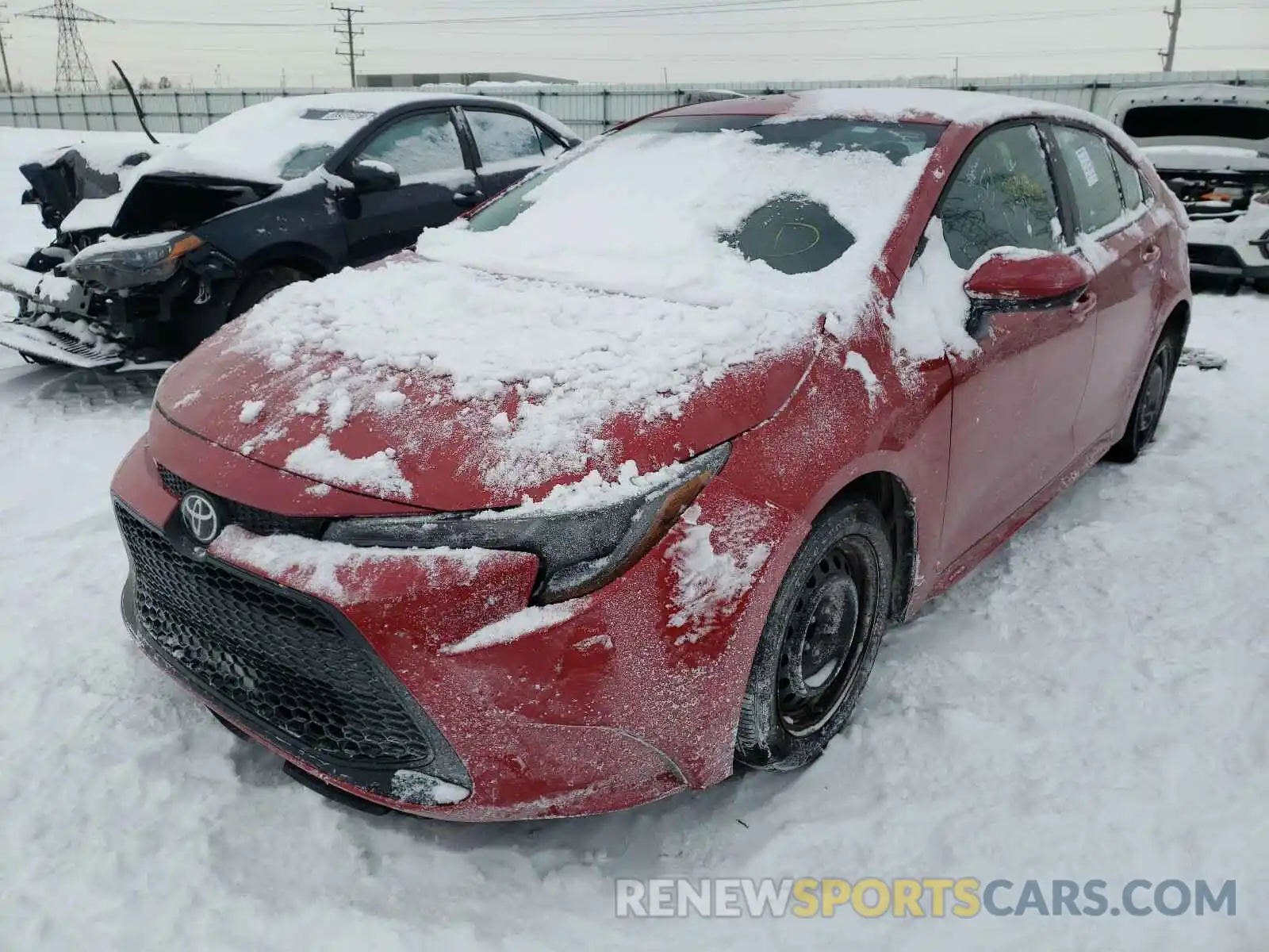 2 Photograph of a damaged car 5YFEPRAE0LP069510 TOYOTA COROLLA 2020