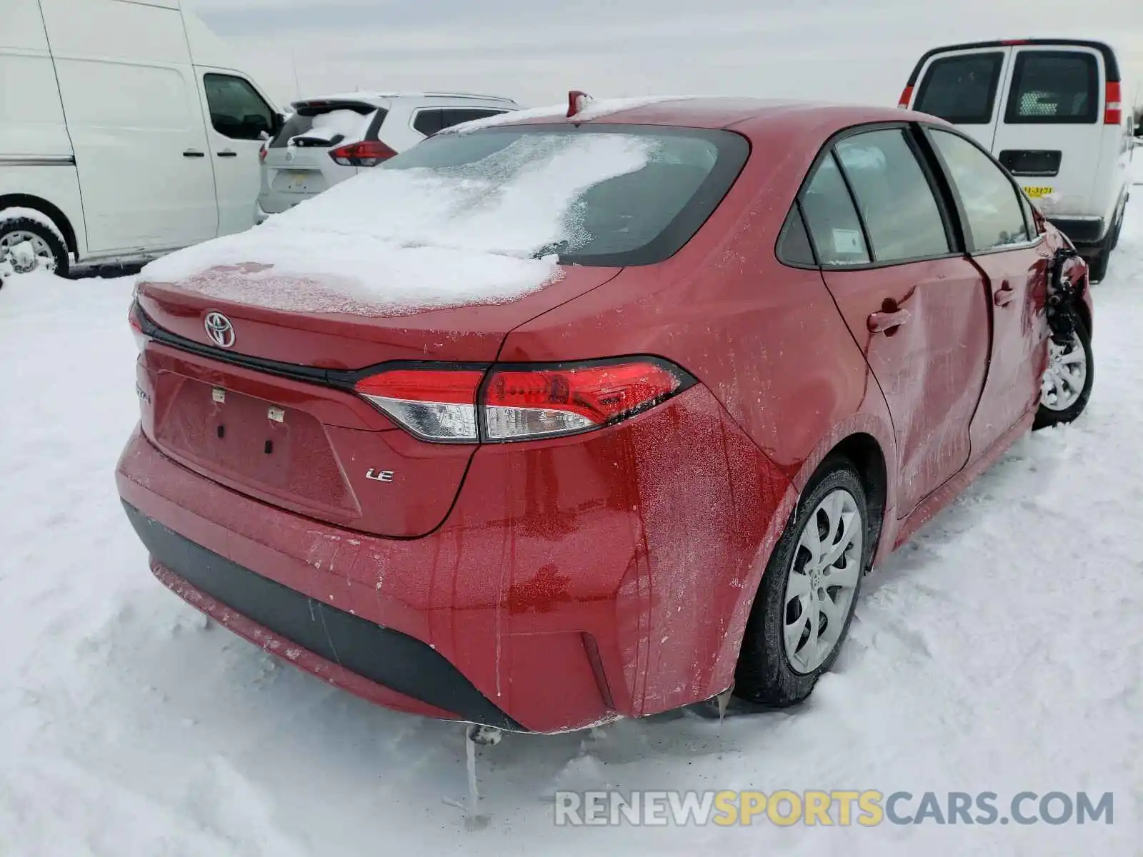 4 Photograph of a damaged car 5YFEPRAE0LP069510 TOYOTA COROLLA 2020