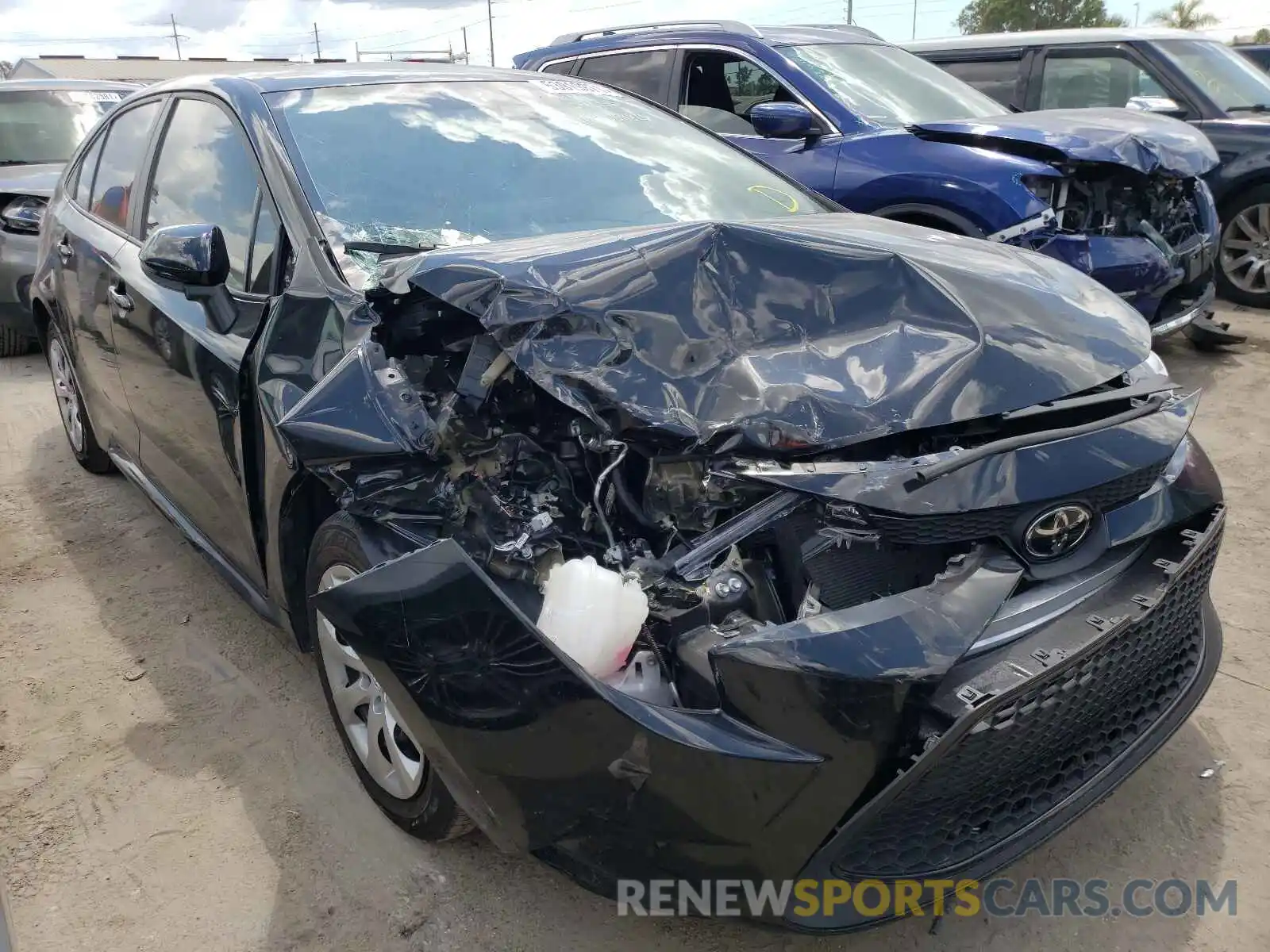 1 Photograph of a damaged car 5YFEPRAE0LP069815 TOYOTA COROLLA 2020