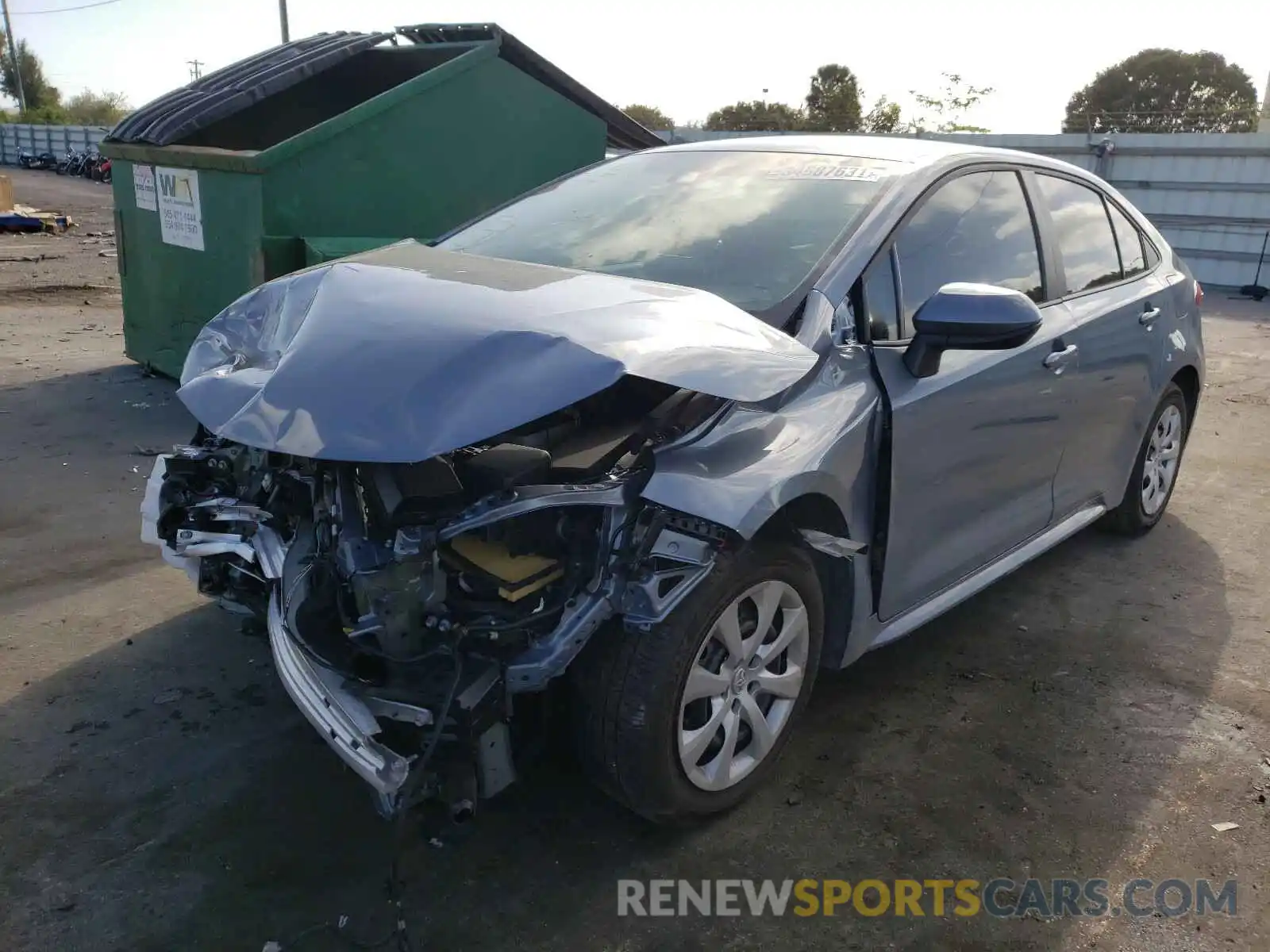 2 Photograph of a damaged car 5YFEPRAE0LP070379 TOYOTA COROLLA 2020