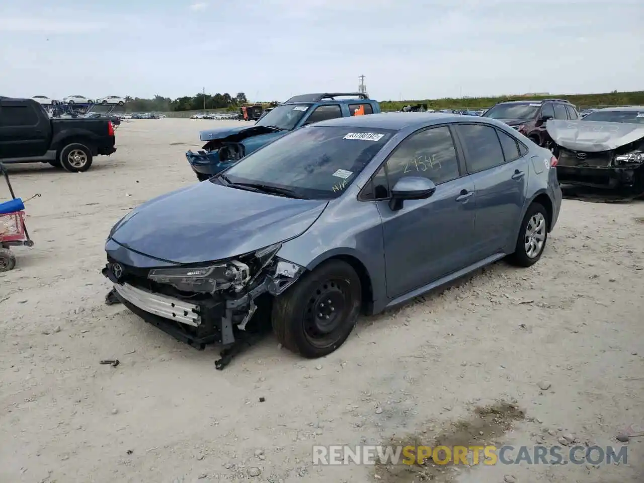 2 Photograph of a damaged car 5YFEPRAE0LP070852 TOYOTA COROLLA 2020