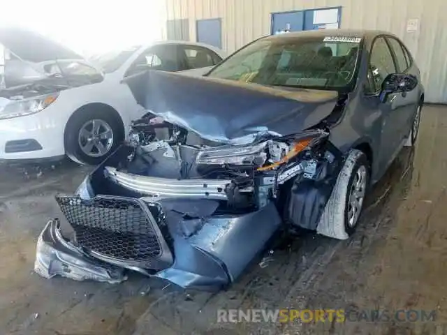 2 Photograph of a damaged car 5YFEPRAE0LP071094 TOYOTA COROLLA 2020