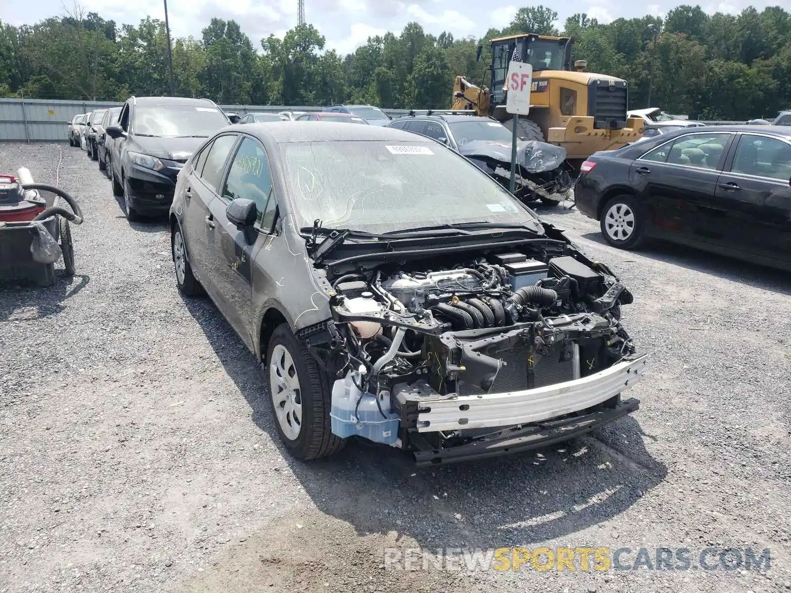 1 Photograph of a damaged car 5YFEPRAE0LP071676 TOYOTA COROLLA 2020