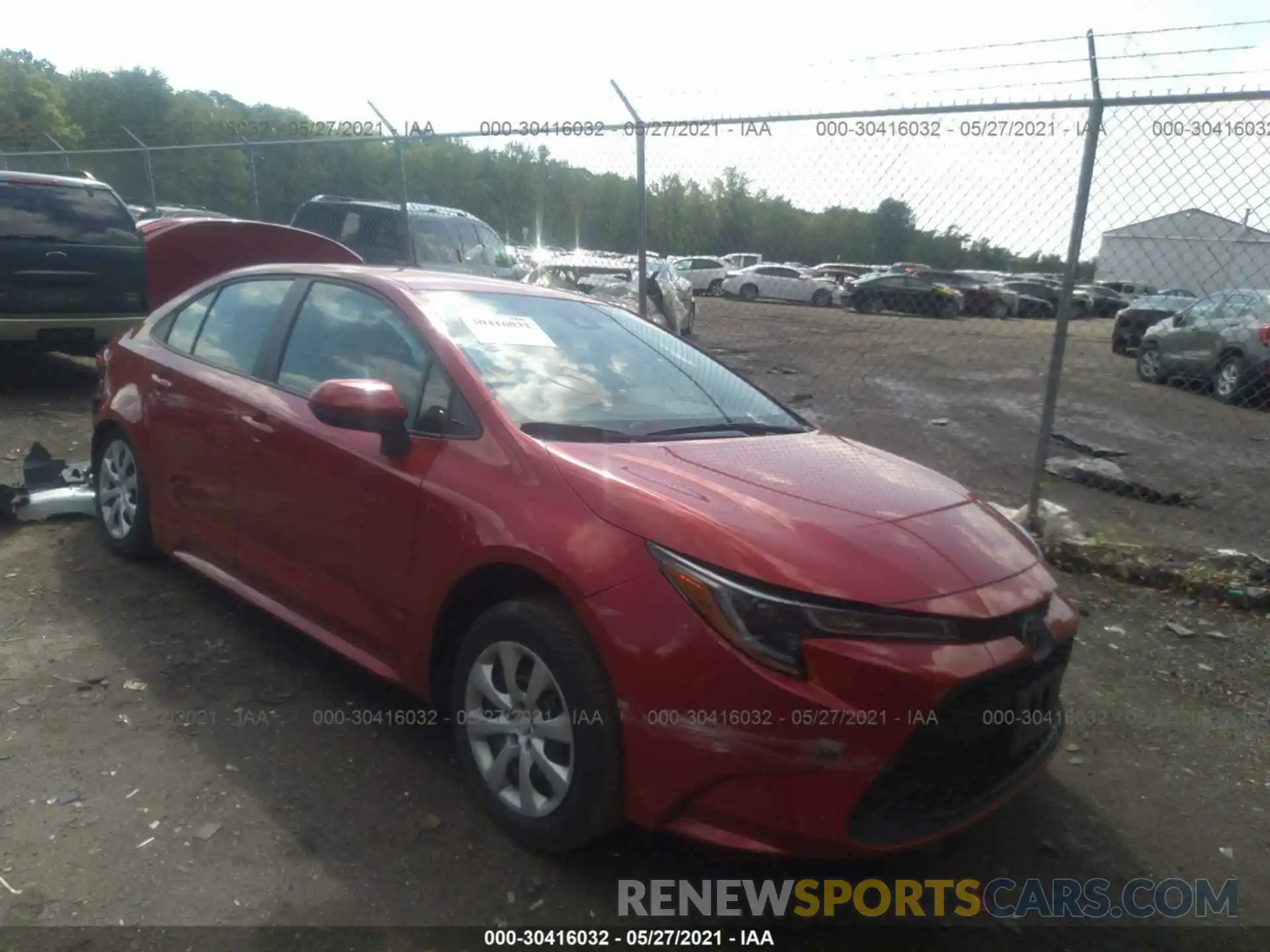 1 Photograph of a damaged car 5YFEPRAE0LP073346 TOYOTA COROLLA 2020