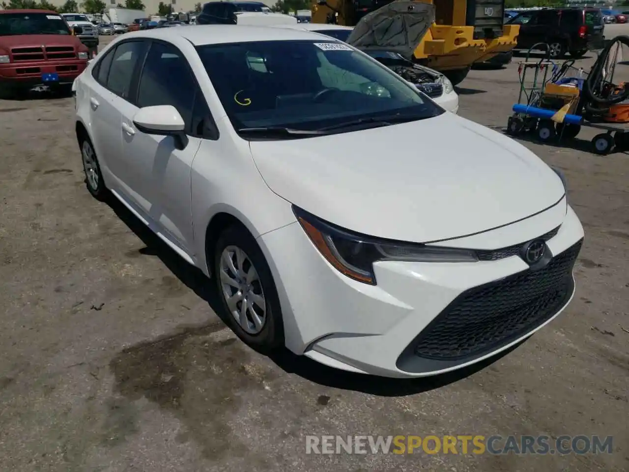 1 Photograph of a damaged car 5YFEPRAE0LP073573 TOYOTA COROLLA 2020