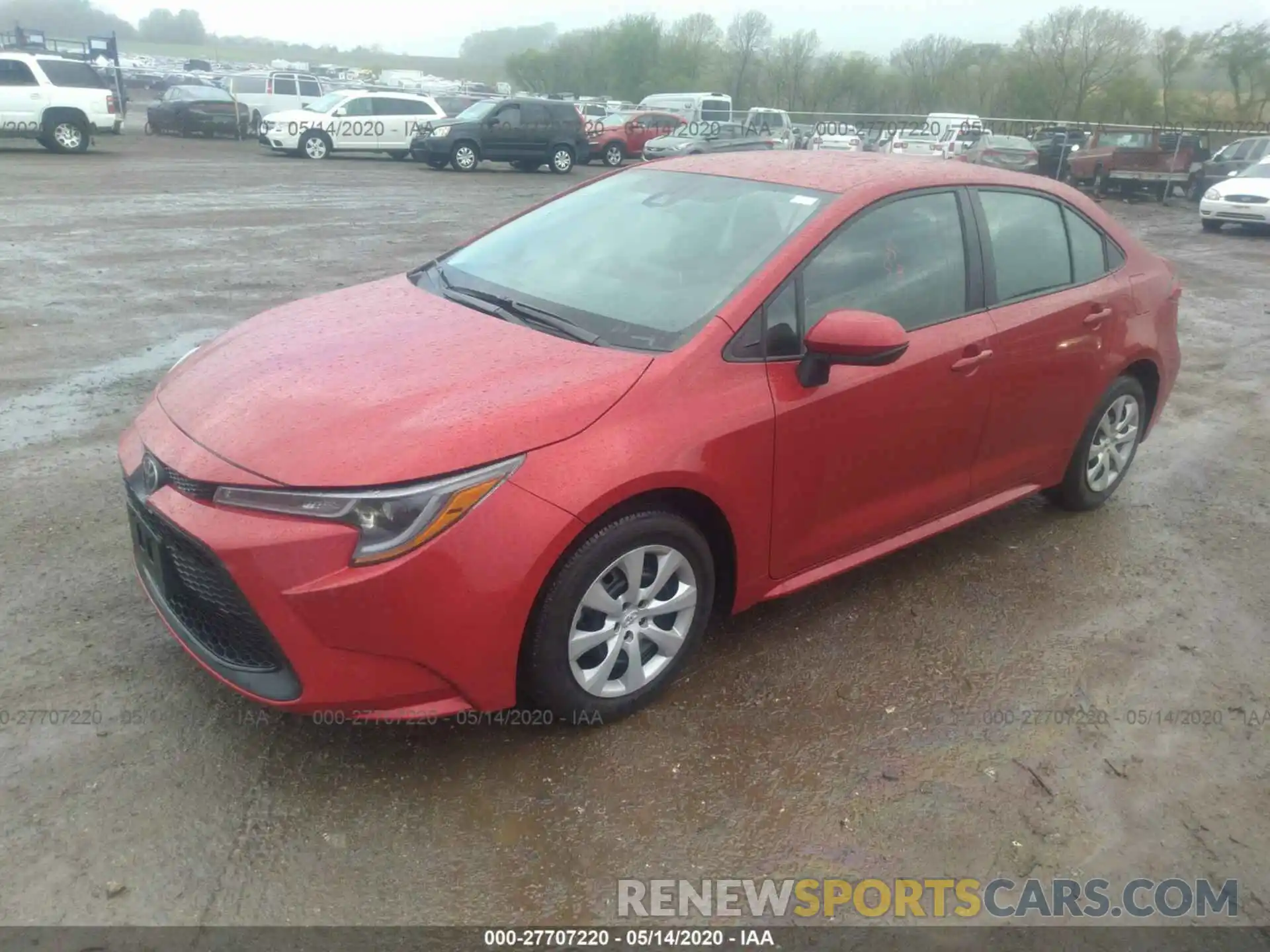 2 Photograph of a damaged car 5YFEPRAE0LP073802 TOYOTA COROLLA 2020