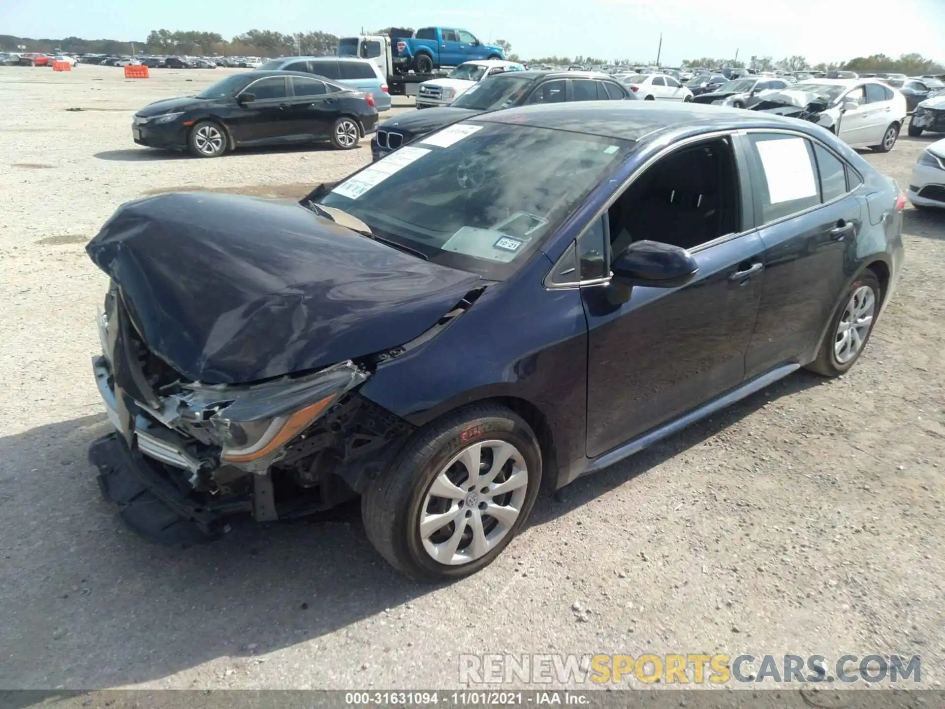 2 Photograph of a damaged car 5YFEPRAE0LP074058 TOYOTA COROLLA 2020