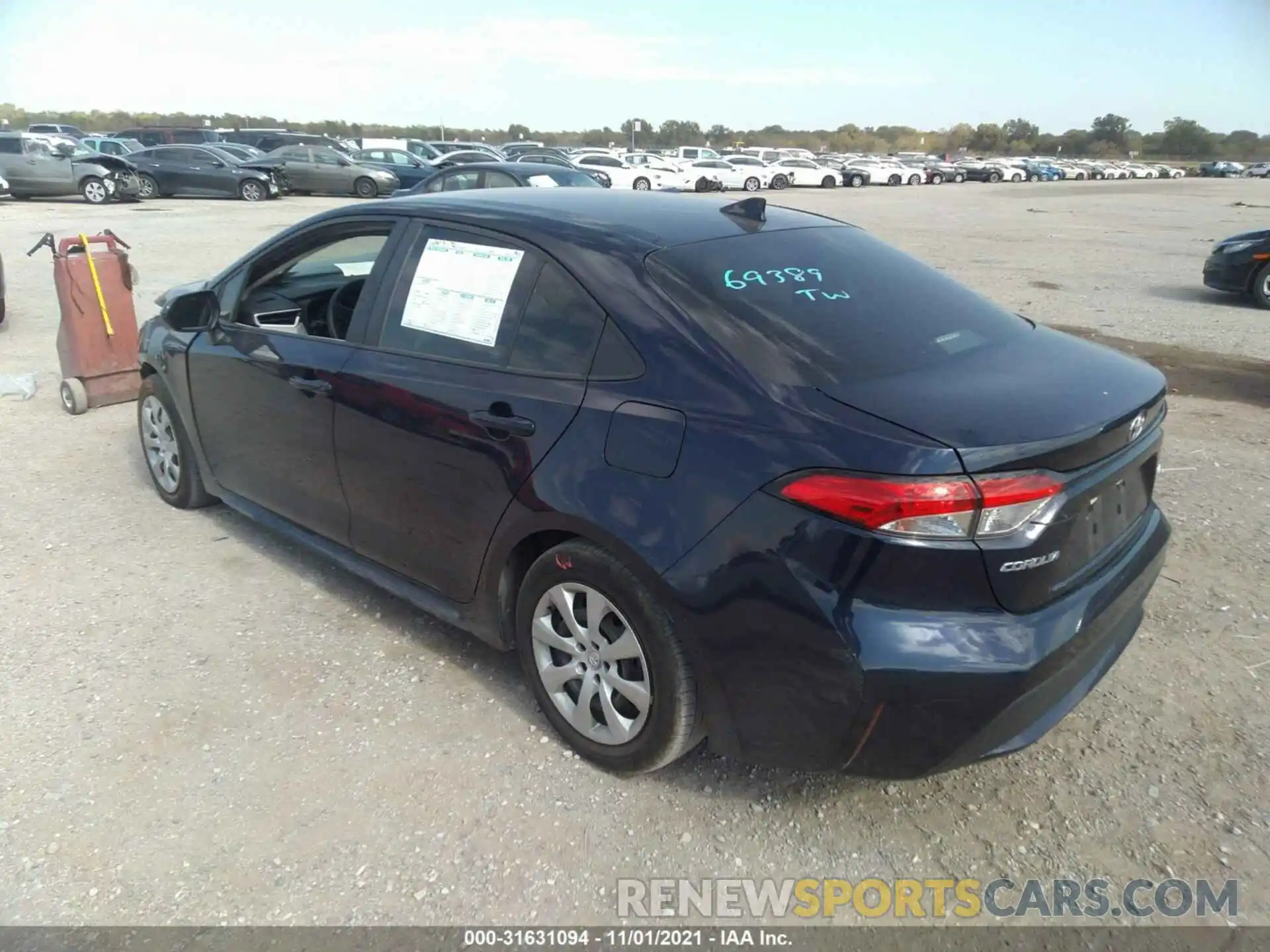 3 Photograph of a damaged car 5YFEPRAE0LP074058 TOYOTA COROLLA 2020