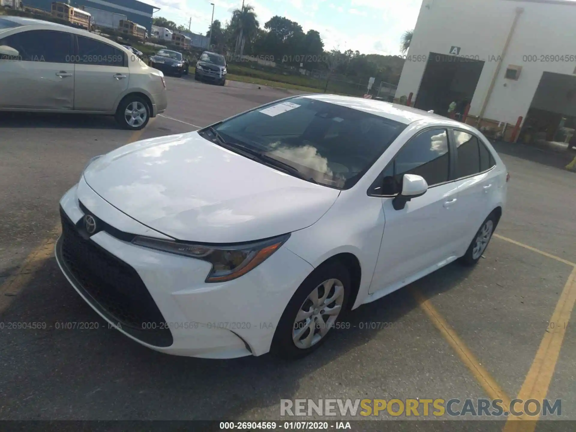 2 Photograph of a damaged car 5YFEPRAE0LP074657 TOYOTA COROLLA 2020