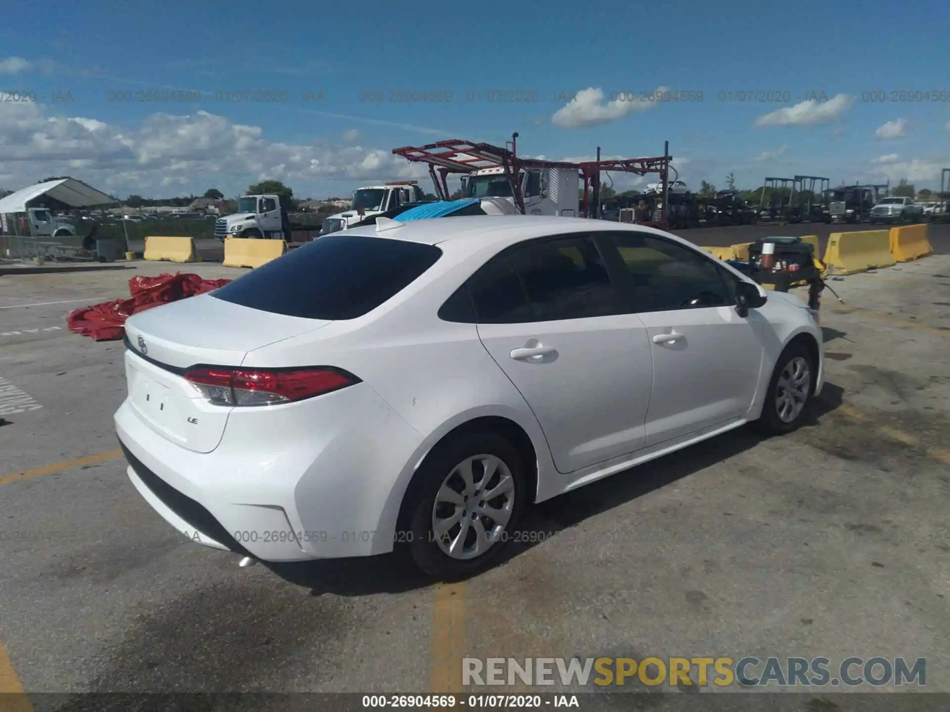 4 Photograph of a damaged car 5YFEPRAE0LP074657 TOYOTA COROLLA 2020