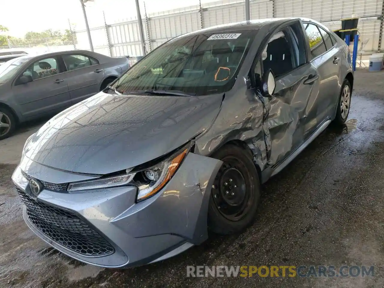 2 Photograph of a damaged car 5YFEPRAE0LP074674 TOYOTA COROLLA 2020