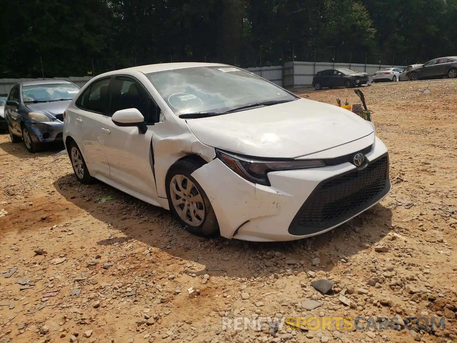 1 Photograph of a damaged car 5YFEPRAE0LP075436 TOYOTA COROLLA 2020